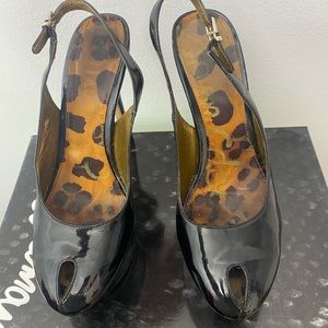 Beautiful patent black dress leather stiletto. Sam Edelman